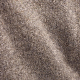 Lightweight Textured Cashmere Crew in Beige Melange | James Perse Los Angeles FLAT