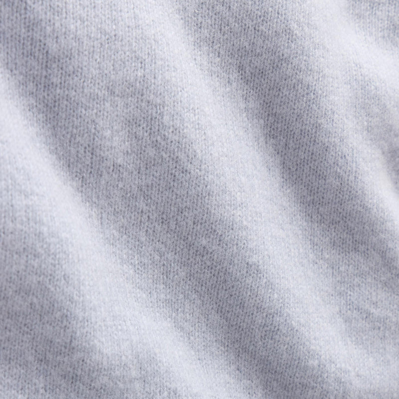 Lightweight Textured Cashmere Crew in Pale Blue | James Perse Los Angeles FLAT
