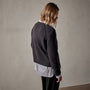 Cashmere Crew Sweater in Black | James Perse Los Angeles