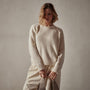 Cashmere Crew Sweater in Ivory | James Perse Los Angeles