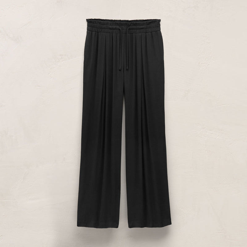 Lx Viscose Wool Paperbag Pant in Black | James Perse Los Angeles