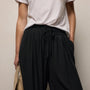 Lx Viscose Wool Paperbag Pant in Black | James Perse Los Angeles