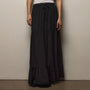 Luxe Viscose Wool Layer Skirt in Black | James Perse Los Angeles