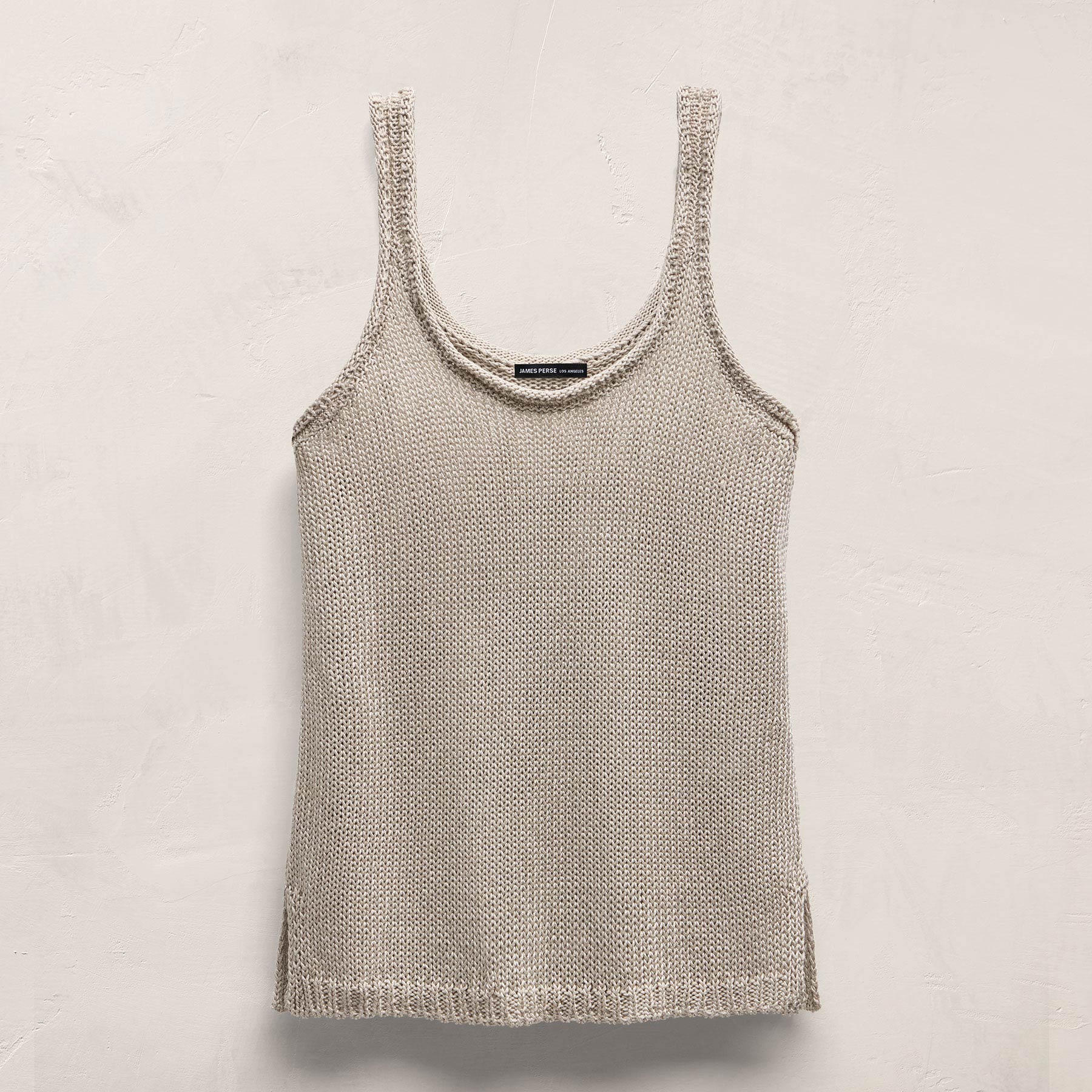 Linen Blend Sweater Tank in Ecru | James Perse Los Angeles