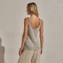 Linen Blend Sweater Tank in Ecru | James Perse Los Angeles