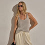 Linen Blend Sweater Tank in Ecru | James Perse Los Angeles