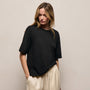Lightweight Luxe Jersey Tee in Black | James Perse Los Angeles