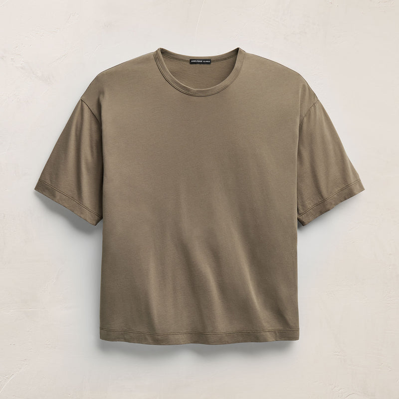 Lightweight Luxe Jersey Tee in Light Olive | James Perse Los Angeles