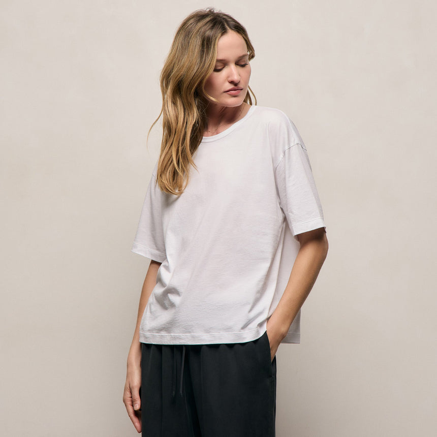 Lightweight Luxe Jersey Tee in White | James Perse Los Angeles