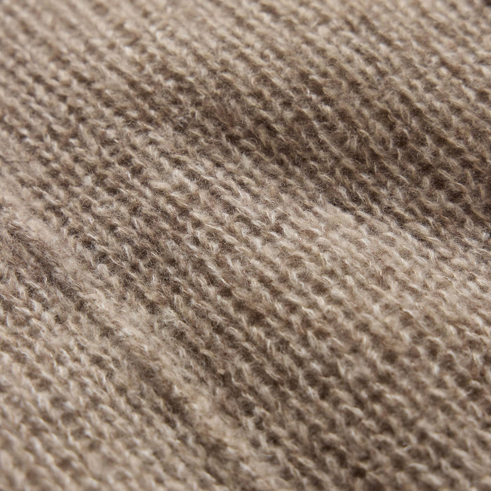 Marled Cashmere Silk V Neck Sweater in Grout Mix | James Perse Los Angeles