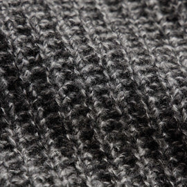 Cashmere Silk Marl Crew Neck in Black Mix | James Perse Los Angeles