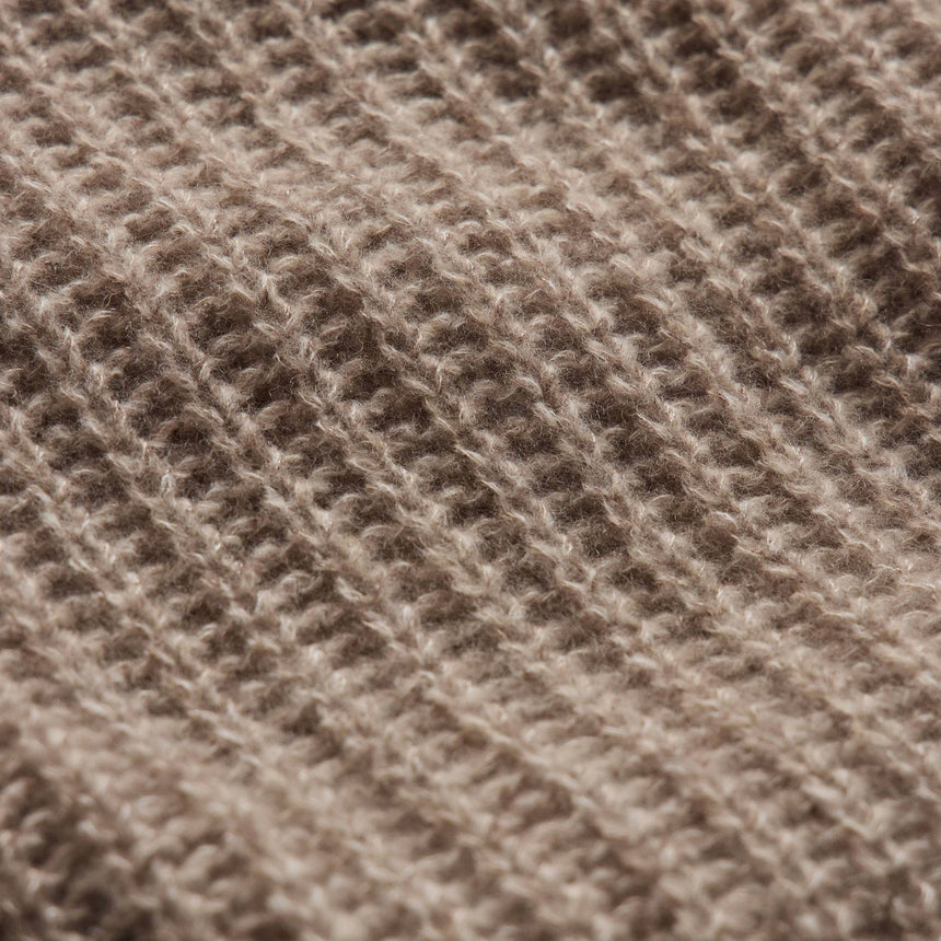 Marled Cashmere Silk Crew Sweater in Grout Mix | James Perse Los Angeles