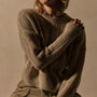 Open Stitch Crew Neck in Alabaster Mix | James Perse Los Angeles