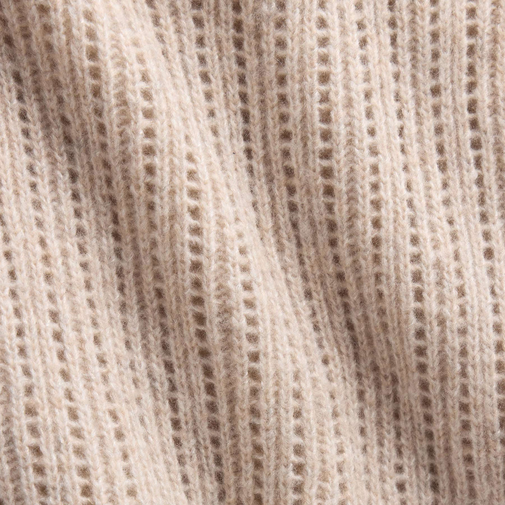 Open Stitch Vest in Alabaster Mix | James Perse Los Angeles FLAT