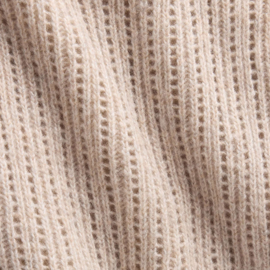 Open Stitch Vest in Alabaster Mix | James Perse Los Angeles FLAT