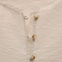Modal Silk Blend Tie Up Blouse in Parchment | James Perse Los Angeles