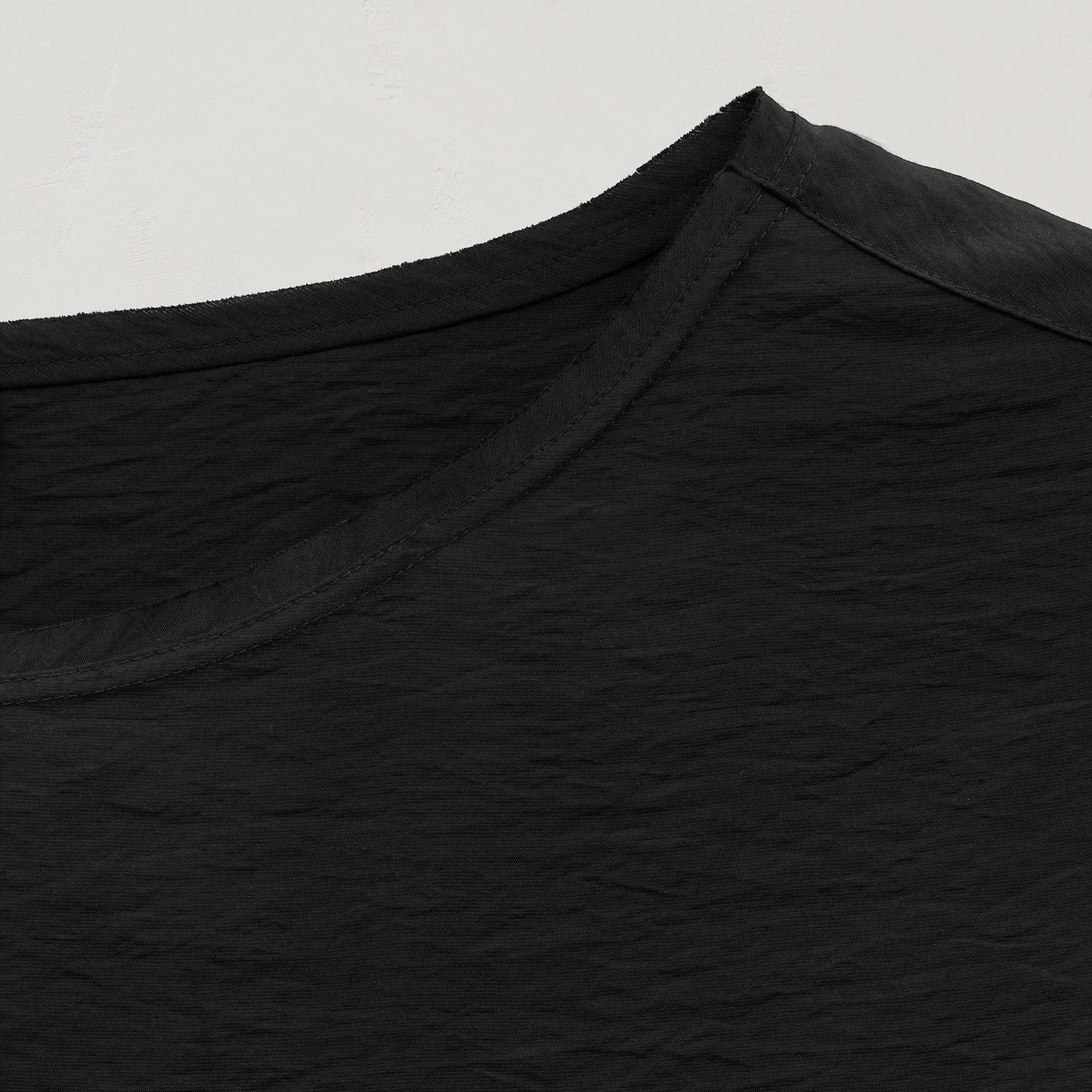 Modal Silk Blend Drop Shoulder Blouse in Black | James Perse Los Angeles