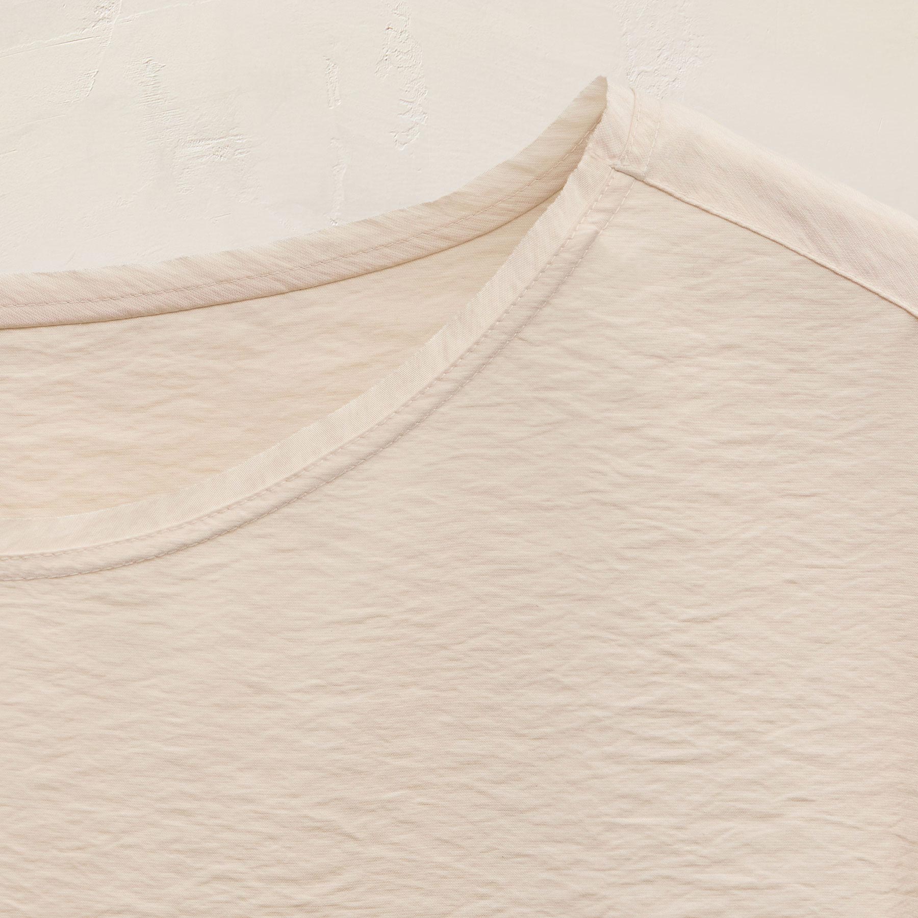 Modal Silk Blend Drop Shoulder Blouse in Parchment | James Perse Los Angeles