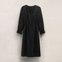 Modal Silk Blend Tie Up Dress in Black | James Perse Los Angeles