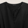 Modal Silk Blend Tie Up Dress in Black | James Perse Los Angeles