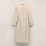 Modal Silk Blend Tie Up Dress in Parchment | James Perse Los Angeles