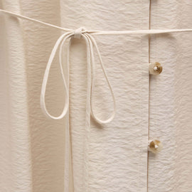 Modal Silk Blend Tie Up Dress in Parchment | James Perse Los Angeles