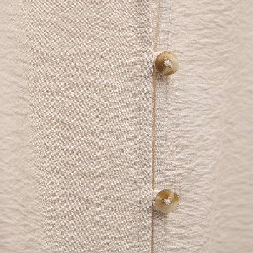 Modal Silk Blend Tie Up Dress in Parchment | James Perse Los Angeles