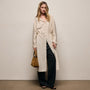 Silk Blend Tie Up Dress in Parchment | James Perse Los Angeles