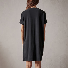 Short Sleeve Saddle Shoulder Sleep Tee in Black | James Perse Los Angeles