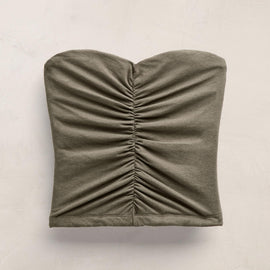 Melange Stretch Jrsy Tube Top in Birch | James Perse Los Angeles FLAT