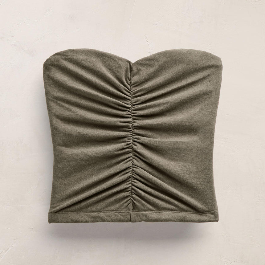Melange Stretch Jrsy Tube Top in Birch | James Perse Los Angeles FLAT