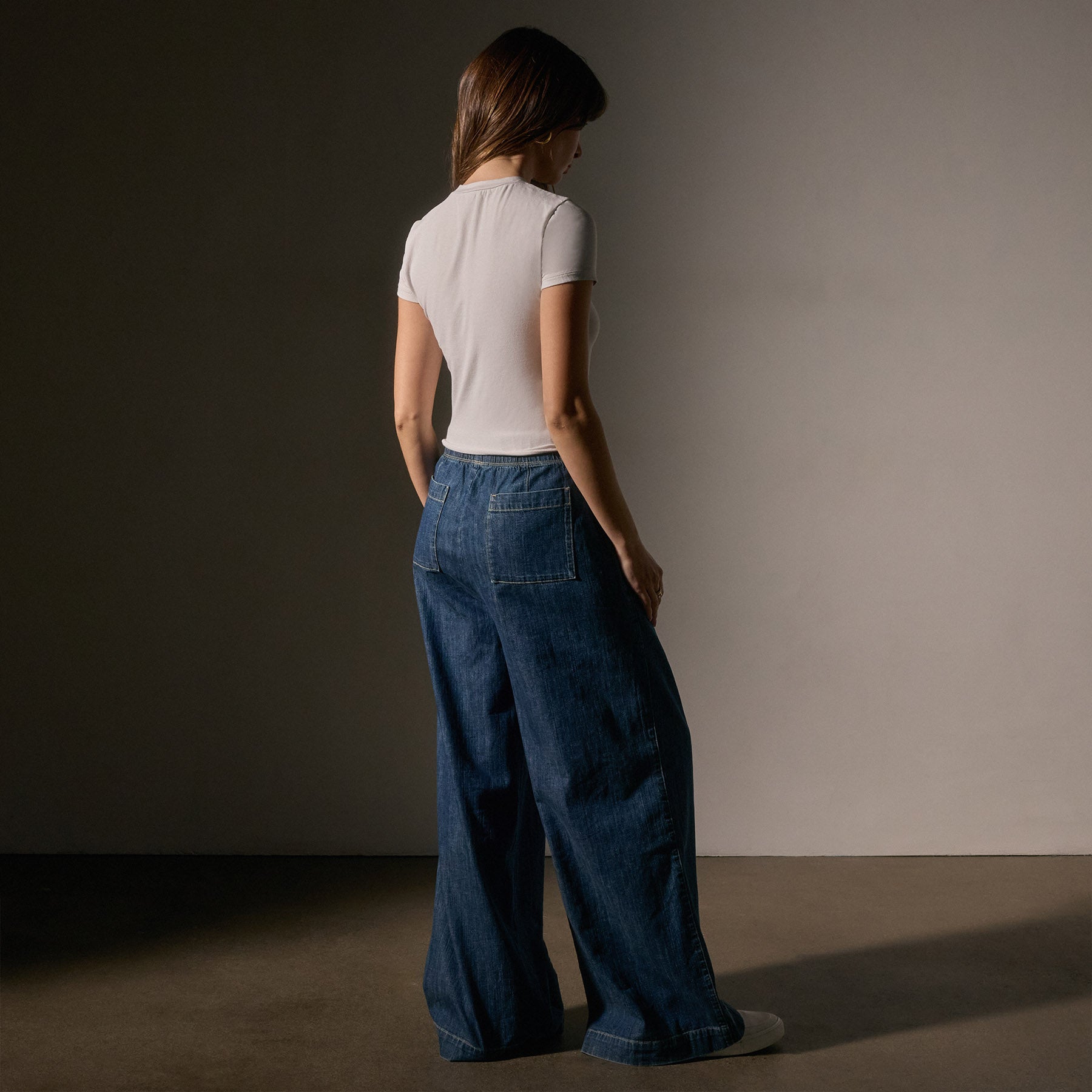 Short Sleeve Cropped Tee - Light Mist | James Perse Los Angeles