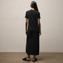 Relaxed T Shirt Dress in Black | James Perse Los Angeles