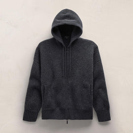 Beach Zip Sweater in Coal | James Perse Los Angeles