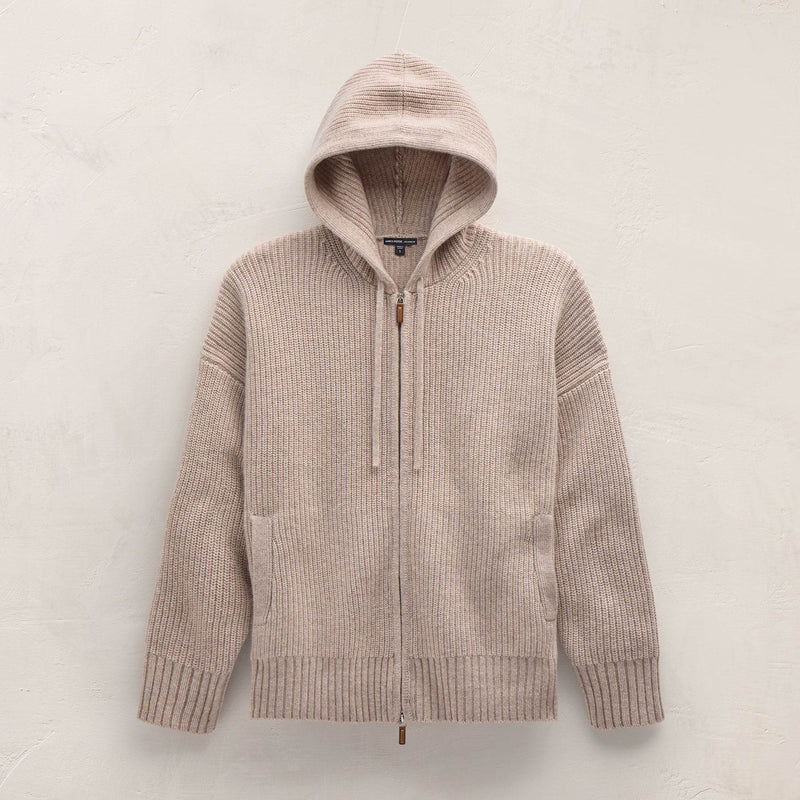 Unisex Beach Zip Sweater in Stone | James Perse Los Angeles