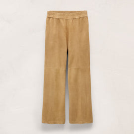 Suede Wide Leg Pant in Sand | James Perse Los Angeles