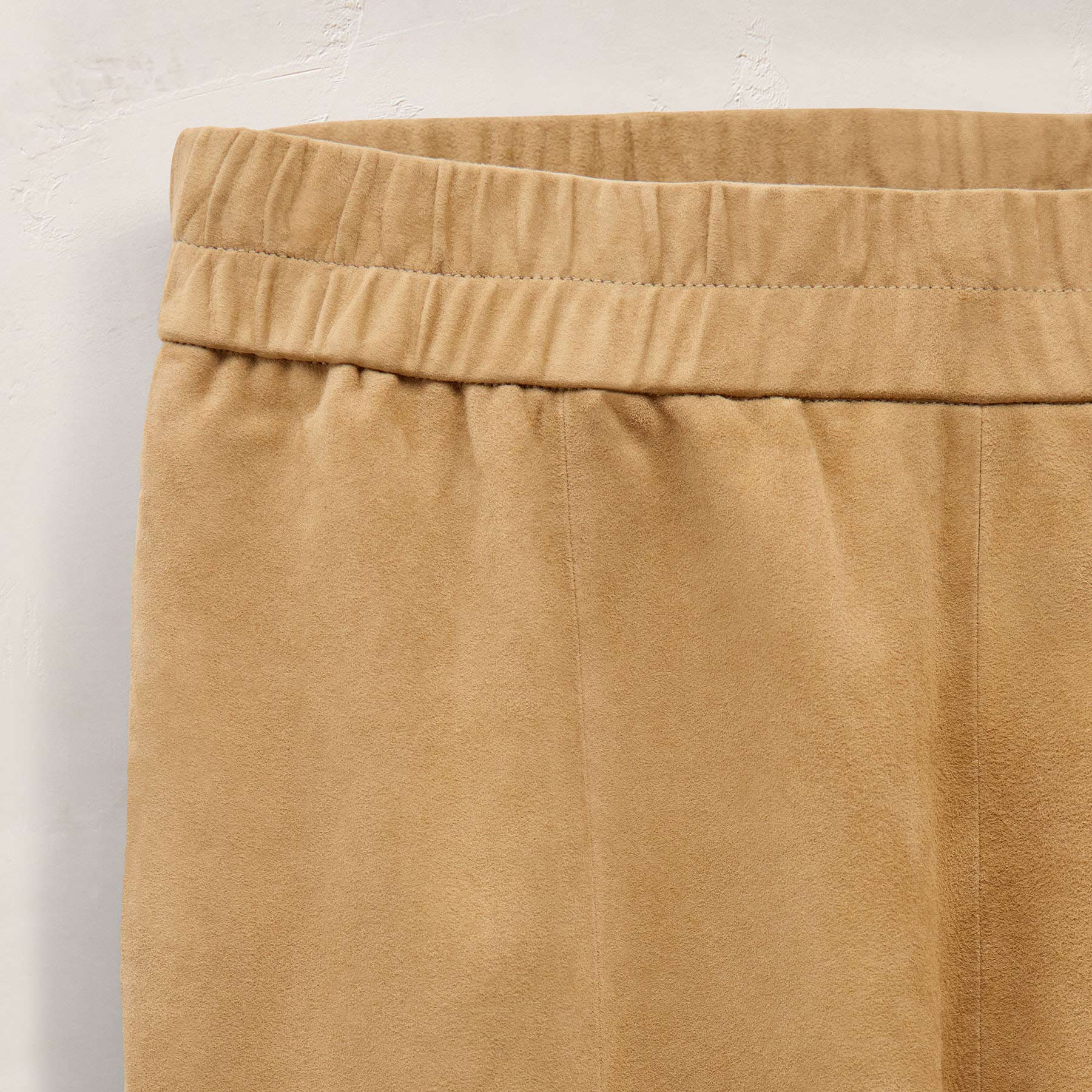 Suede Wide Leg Pant in Sand | James Perse Los Angeles