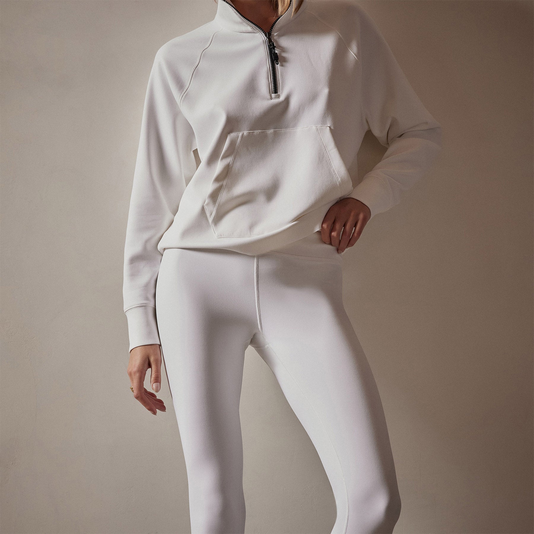 Buy Pelian Women White Cotton Full Length Legging (XL) Online at