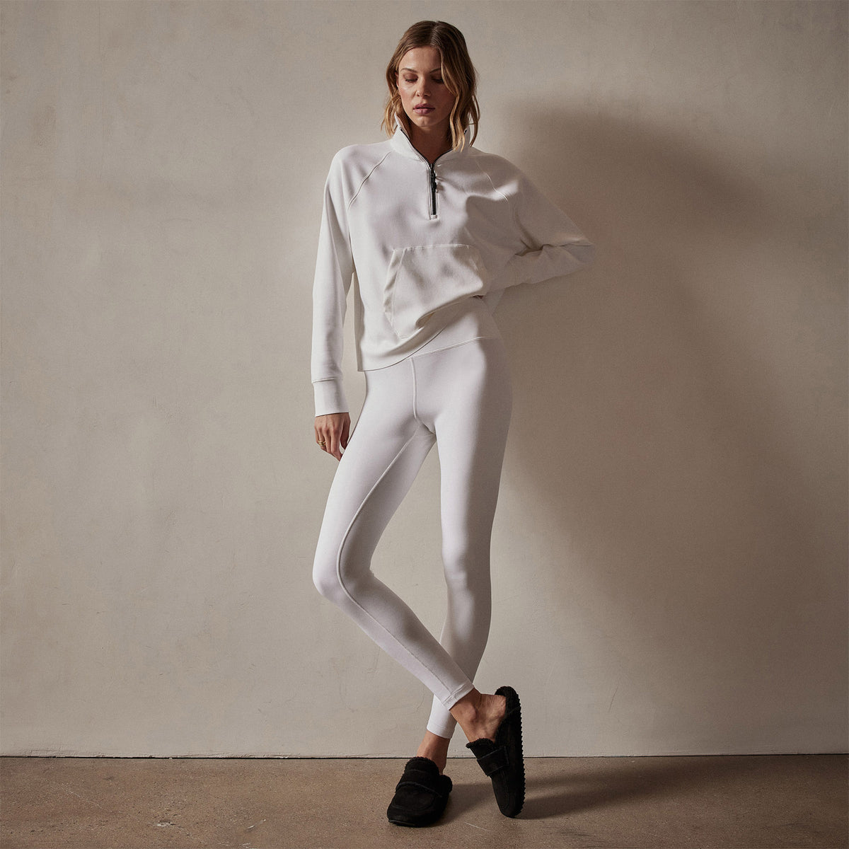 High Rise Leggings in White | James Perse Los Angeles