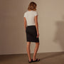 Nylon Knit Tube Skirt in Black | James Perse Los Angeles