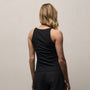 Ribbed High Neck Cami in Black | James Perse Los Angeles