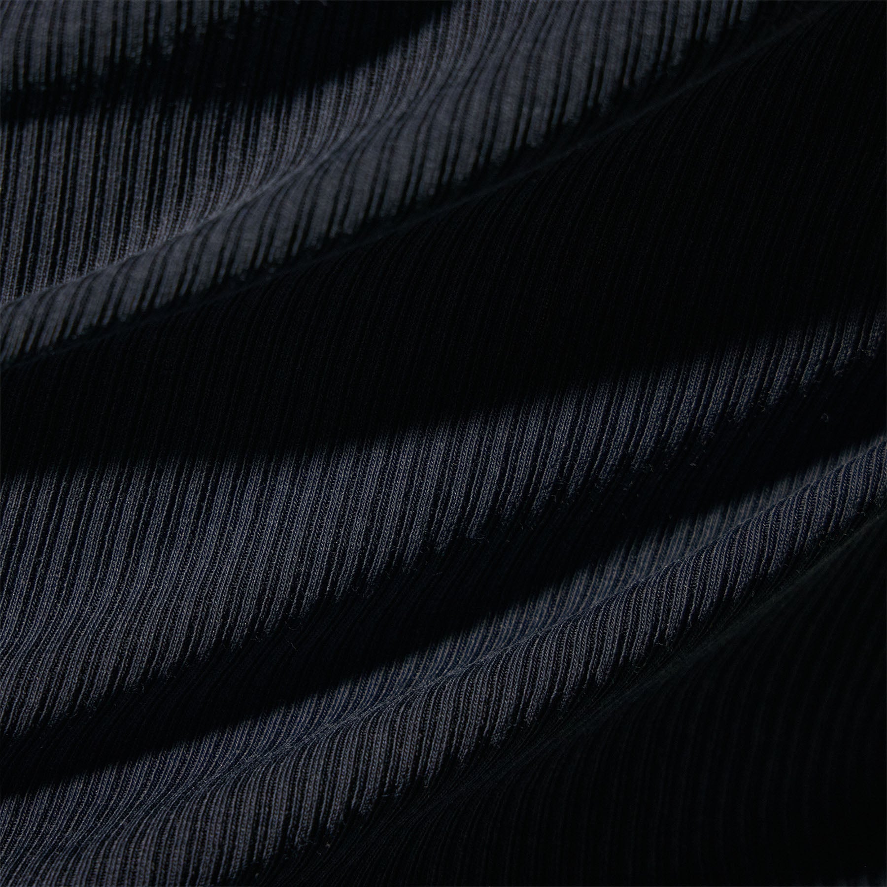 Ribbed High Neck Cami  in Blue Noir Pigment | James Perse Los Angeles