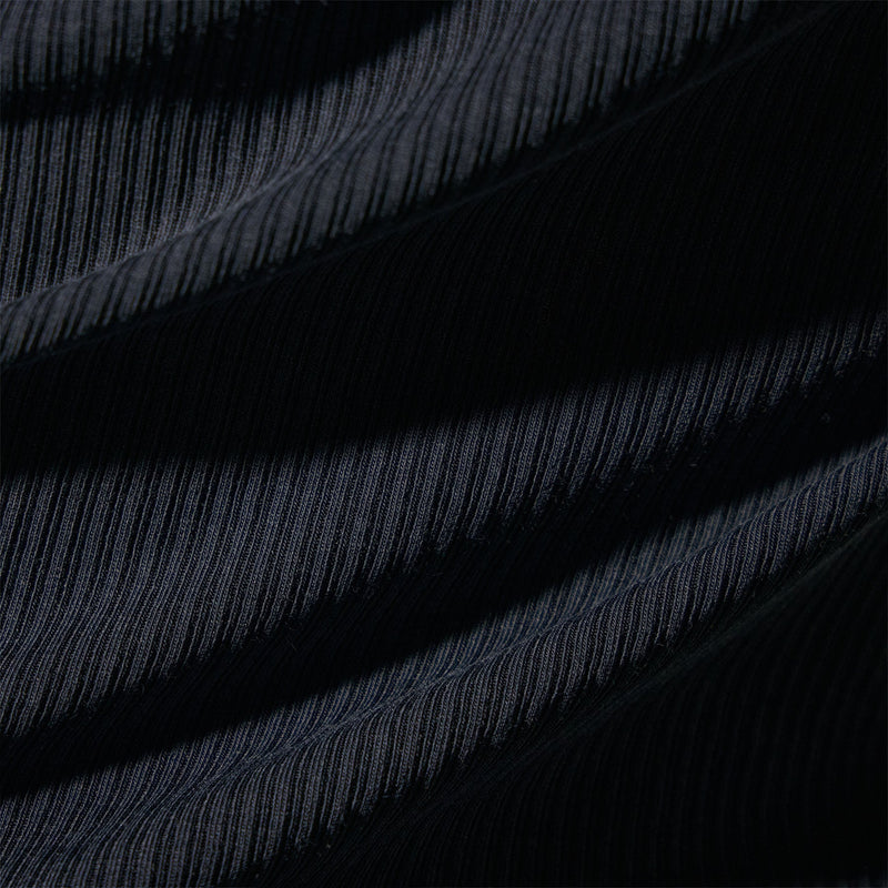 Ribbed High Neck Cami  in Blue Noir Pigment | James Perse Los Angeles
