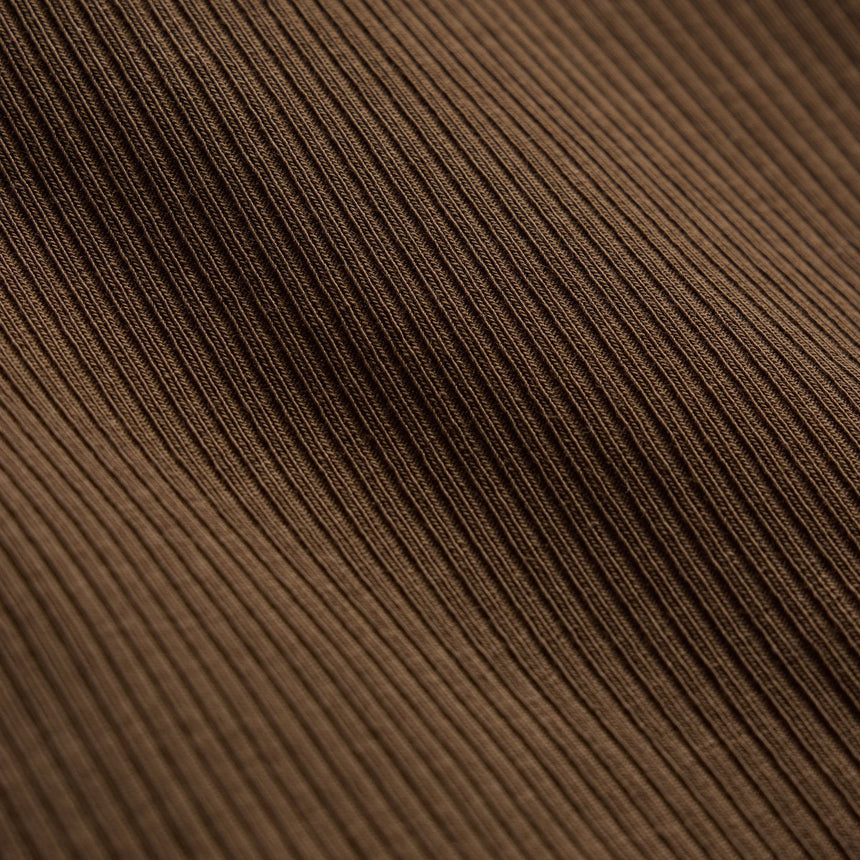 Ribbed High Neck Cami in Cocoa | James Perse Los Angeles