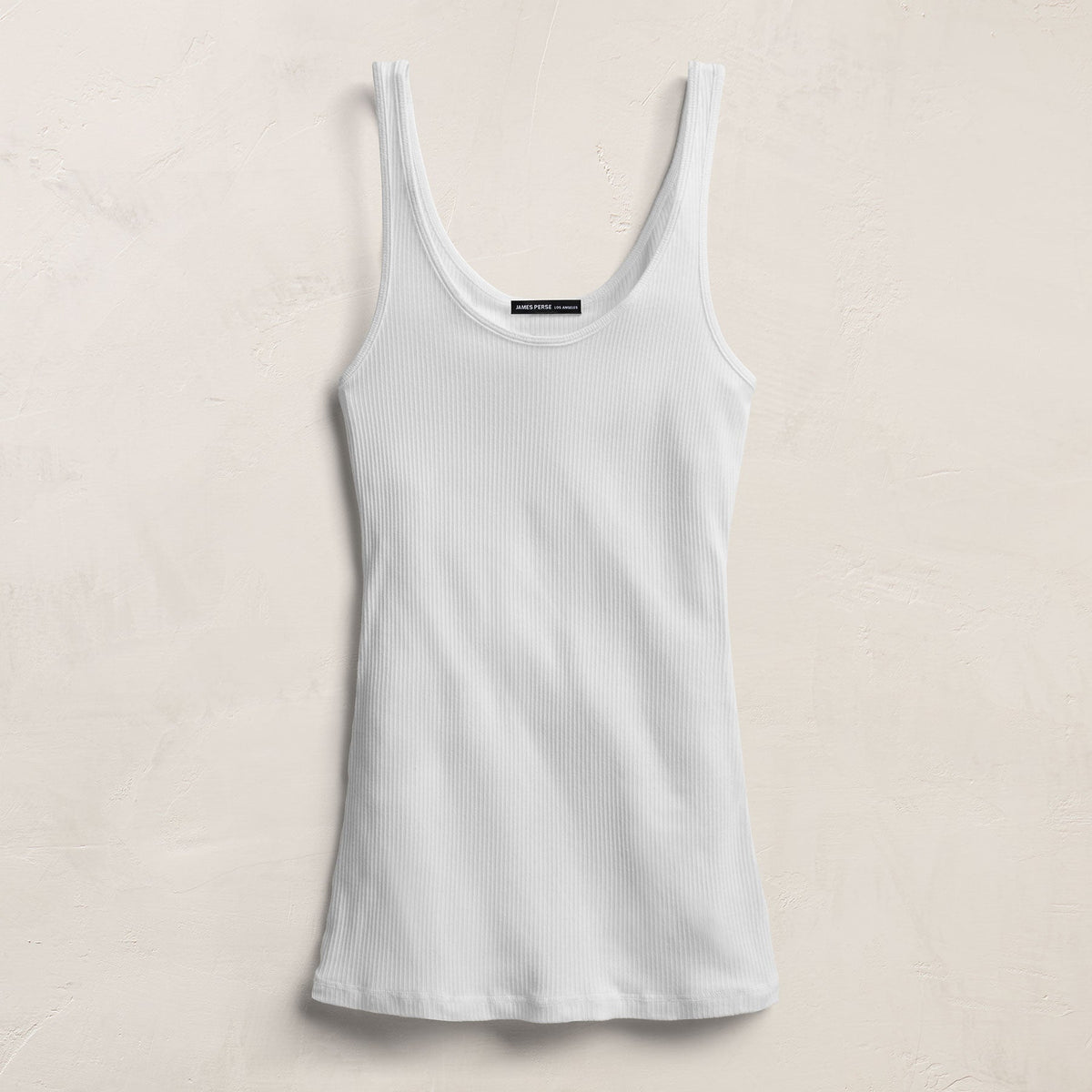 Ribbed Daily Tank - White