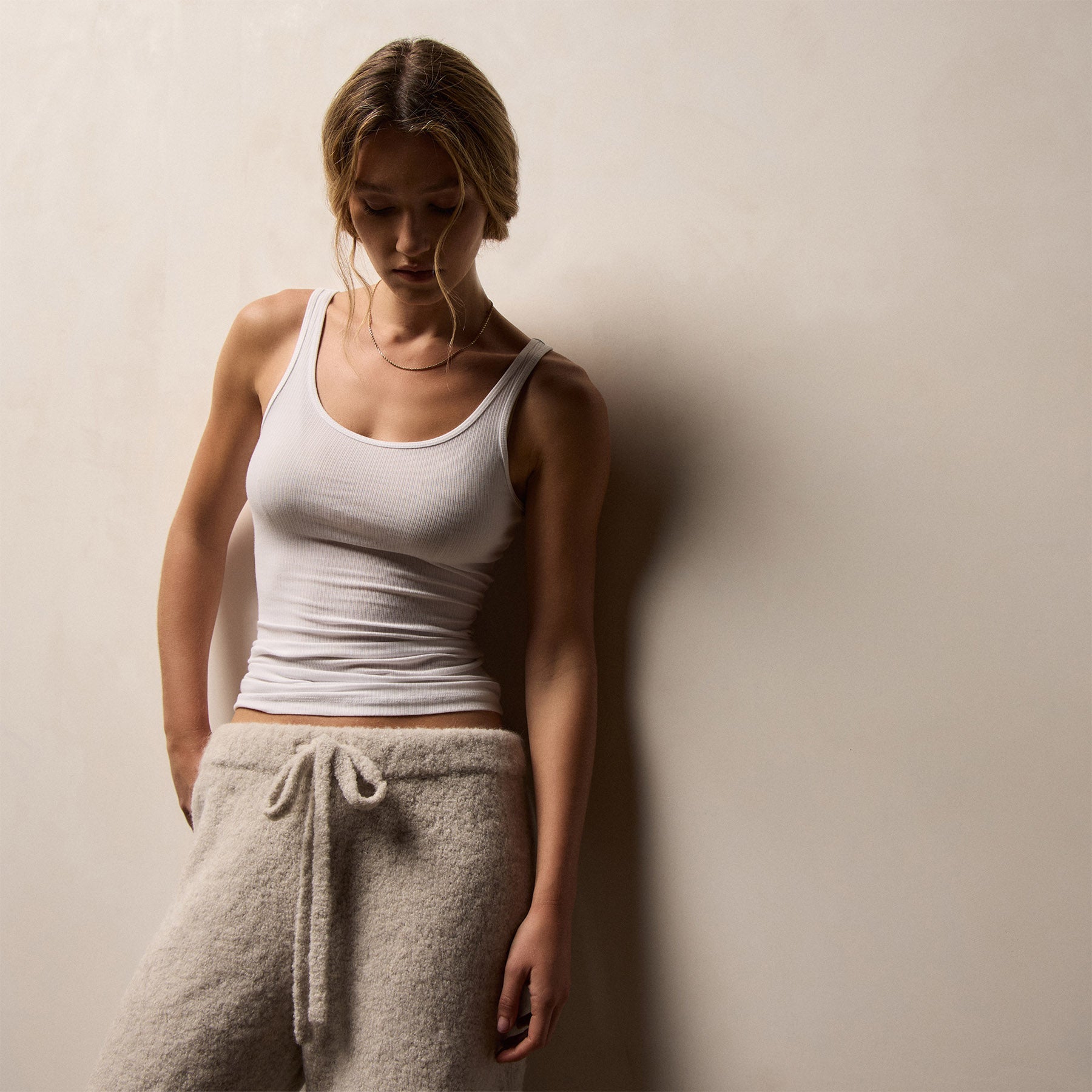 JAMES PERSE コットンポリエステル リブタンクドレス WNL3102_WHT_1542_a28a2328-991b