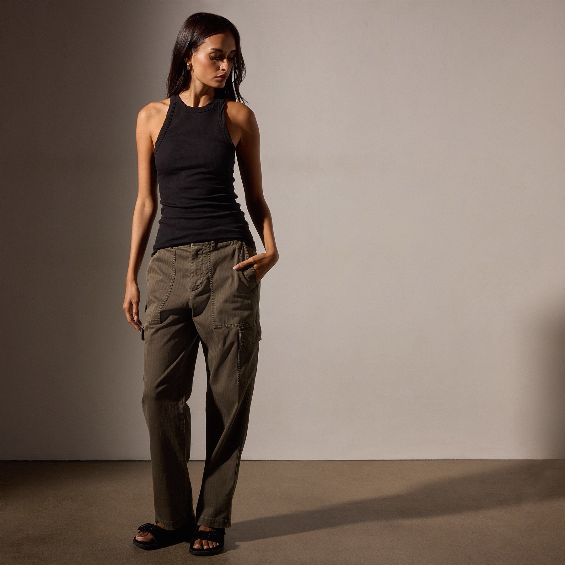 Sunset Tank in Black | James Perse Los Angeles