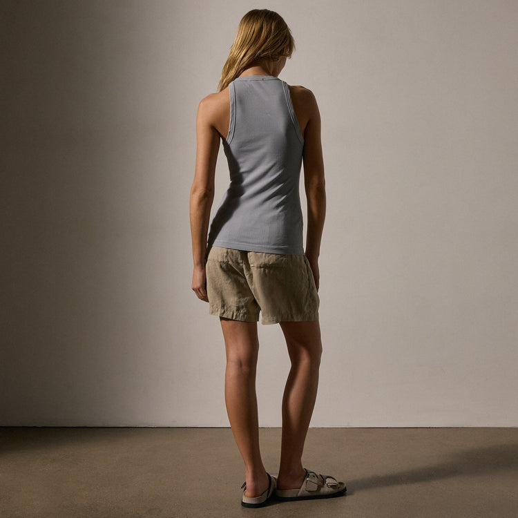 Sunset Tank in Grey Sky Pigment | James Perse Los Angeles