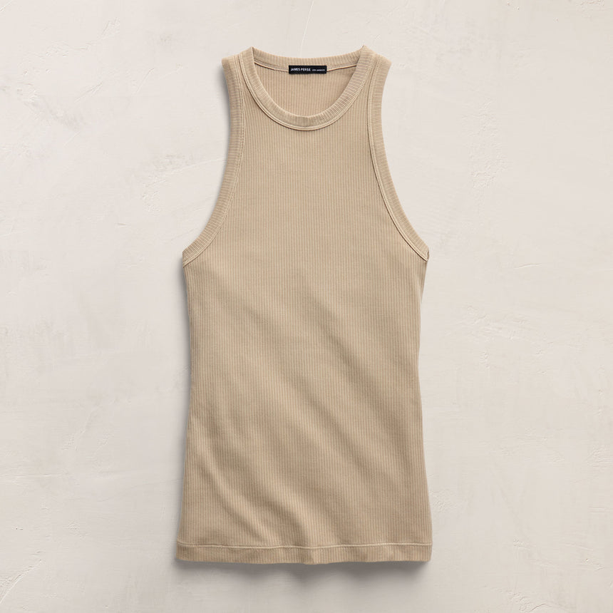 Sunset Tank in Light Khaki Pigment | James Perse Los Angeles