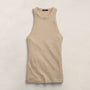 Sunset Tank in Light Khaki Pigment | James Perse Los Angeles